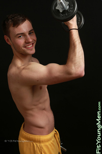 Fit Young Men Model Jamie Walters Naked Footballer