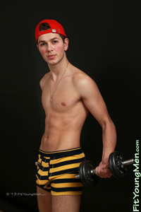 Fit Young Men Model Adrian Eccleston Naked Basketballer