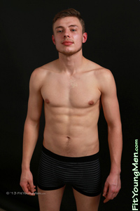 Fit Young Men Model Paddy James Naked Boxer