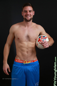 Fit Young Men Model Tom Boyd Naked Footballer