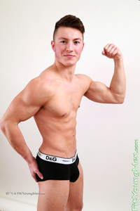 Fit Young Men Model Rowan Watson Naked Gym