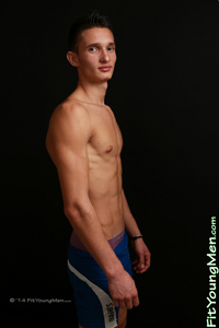 Fit Young Men Model Jack Madison Naked Runner