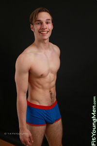 Fit Young Men Model Jon Moss Naked Parkour