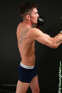 Fit Young Men Model Sam Hansworth Naked Boxer