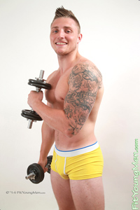 Fit Young Men Model Alex Stubbs Naked Personal Trainer