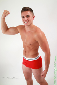 Fit Young Men Model Oliver Cooper Naked Personal Trainer