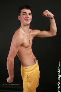 Fit Young Men Model Corin Crozier Naked Basketballer