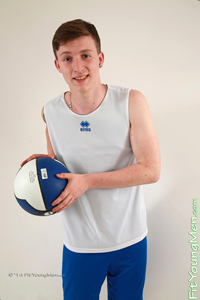Fit Young Men Model Steve Bradshaw Naked Basketballer