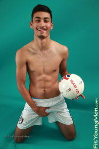 Fit Young Men Model Liam Burlington Naked Footballer