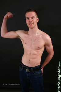 Fit Young Men Model Henry Raglan Naked Muay Thai