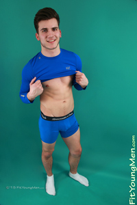 Fit Young Men Model Jack Green Naked Sprinter