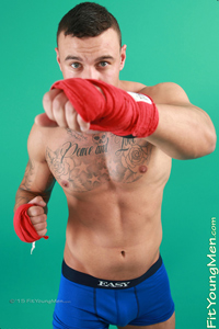 Fit Young Men Model Ben Turner Naked Boxer
