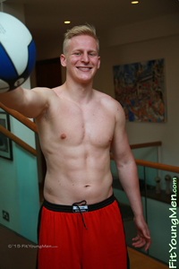 Fit Young Men Model Daniel Crowley Naked Basketballer