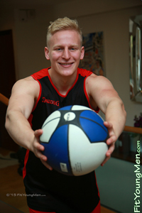 Fit Young Men Model Daniel Crowley Naked Basketballer