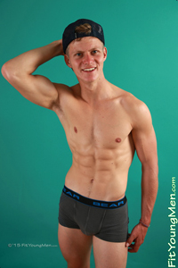 Fit Young Men Model Greg Hill Naked Kayaking