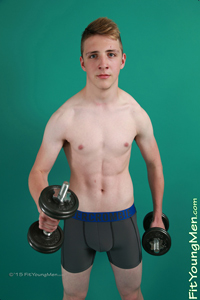 Fit Young Men Model Dan Hanson Naked Gym