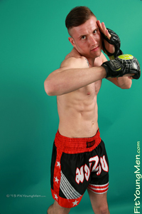 Fit Young Men Model Jonas Webber Naked Mixed Martial Arts