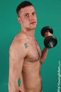 Fit Young Men Model Jonas Webber Naked Mixed Martial Arts