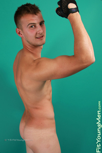 Fit Young Men Model Mike Pasko Naked Footballer