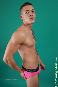 Fit Young Men Model Patryk Szymanski Naked Boxer