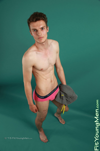 Fit Young Men Model Jamie Hanson Naked Basketballer