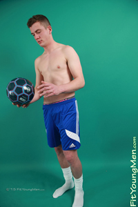 Fit Young Men Model Charlie Eastern Naked Footballer