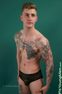 Fit Young Men Model Danny McCaw Naked Mixed Martial Arts