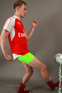 Fit Young Men Model Luke McCormick Naked Footballer