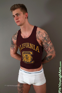Fit Young Men Model Danny McCaw Naked Mixed Martial Arts