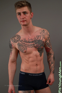 Fit Young Men Model Danny McCaw Naked Mixed Martial Arts