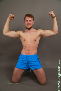Fit Young Men Model Edward Jones Naked Gym