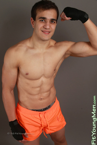 Fit Young Men Model Andreas Bradshaw Naked Mixed Martial Arts