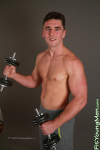 Fit Young Men Model Louis Barker Naked Gym
