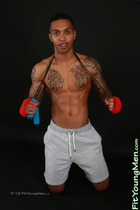 Fit Young Men Model Ricardo Brook Naked Boxer