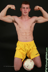 Fit Young Men Model Tom Stevens Naked Footballer
