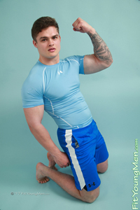 Fit Young Men Model Jamie Black Naked Personal Trainer