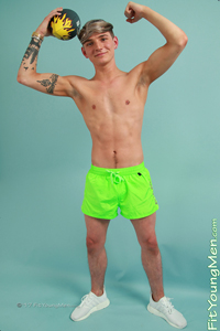 Fit Young Men Model Tom Higgins Naked Gym