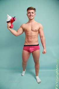 Fit Young Men Model Brendan Baxter Naked Gym