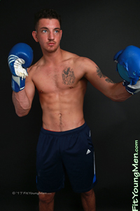 Fit Young Men Model Jarvis Watkins Naked Boxer
