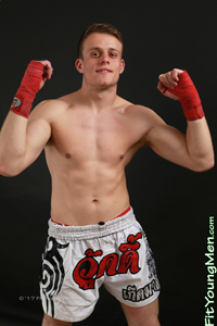 Fit Young Men Model Charlie Smith Naked Mixed Martial Arts