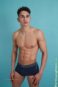 Fit Young Men Model Hector Malik Naked Personal Trainer
