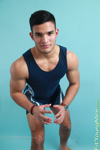 Fit Young Men Model Javier Rodiguez Naked Wrestler