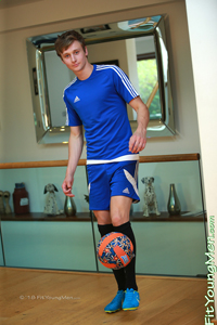 Fit Young Men Model Liam Cullen Naked Footballer