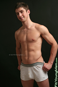 Fit Young Men Model Joe Black Naked Triathlete