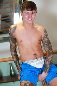 Fit Young Men Model Finn Loftus  Naked Footballer