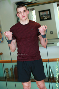 Fit Young Men Model Reuben Clark Naked Boxing