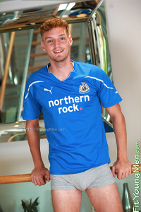 Fit Young Men Model Alfie Payne Naked Footballer