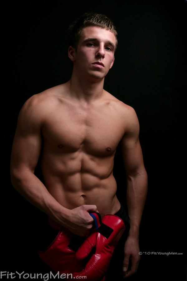 Fit Young Men Model Dane Dekota Naked Boxer
