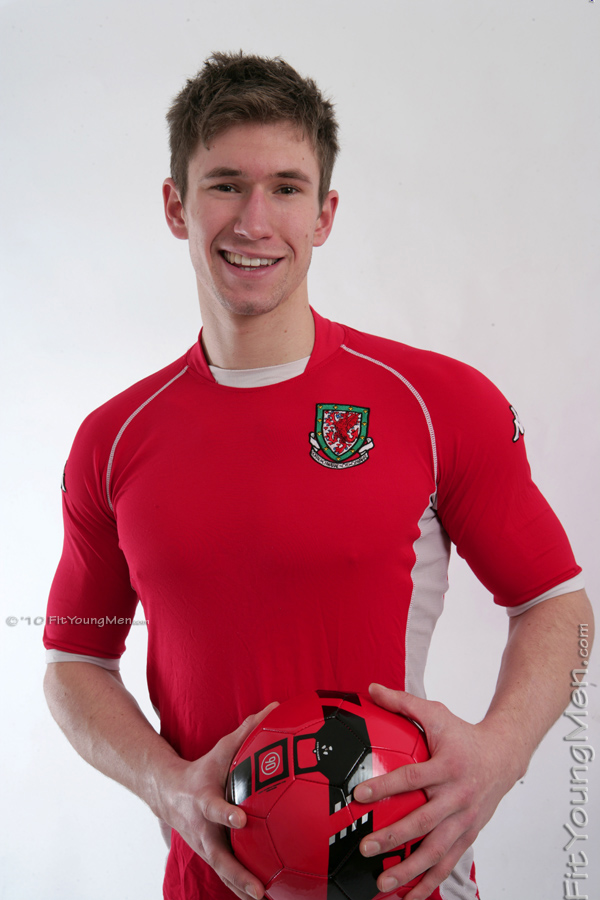Fit Young Men Model Brad James Footballer Tall Slightly Shy Footie
