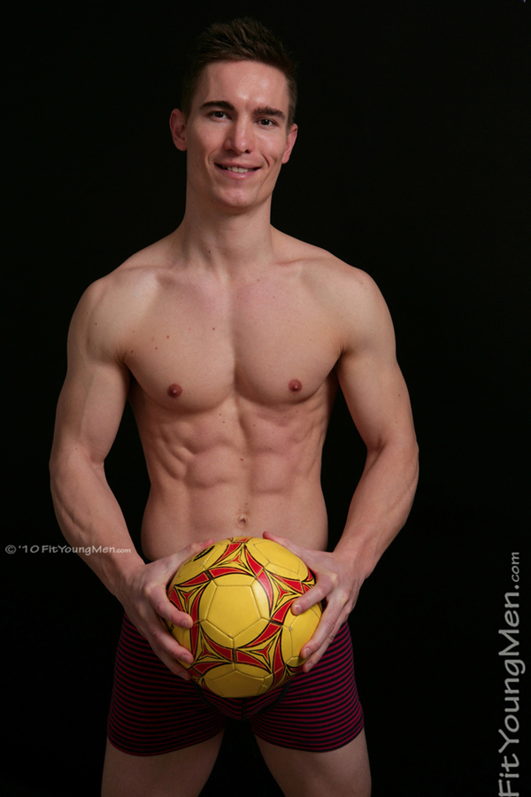 Fit Young Men Model Karl Drummond Naked Footballer